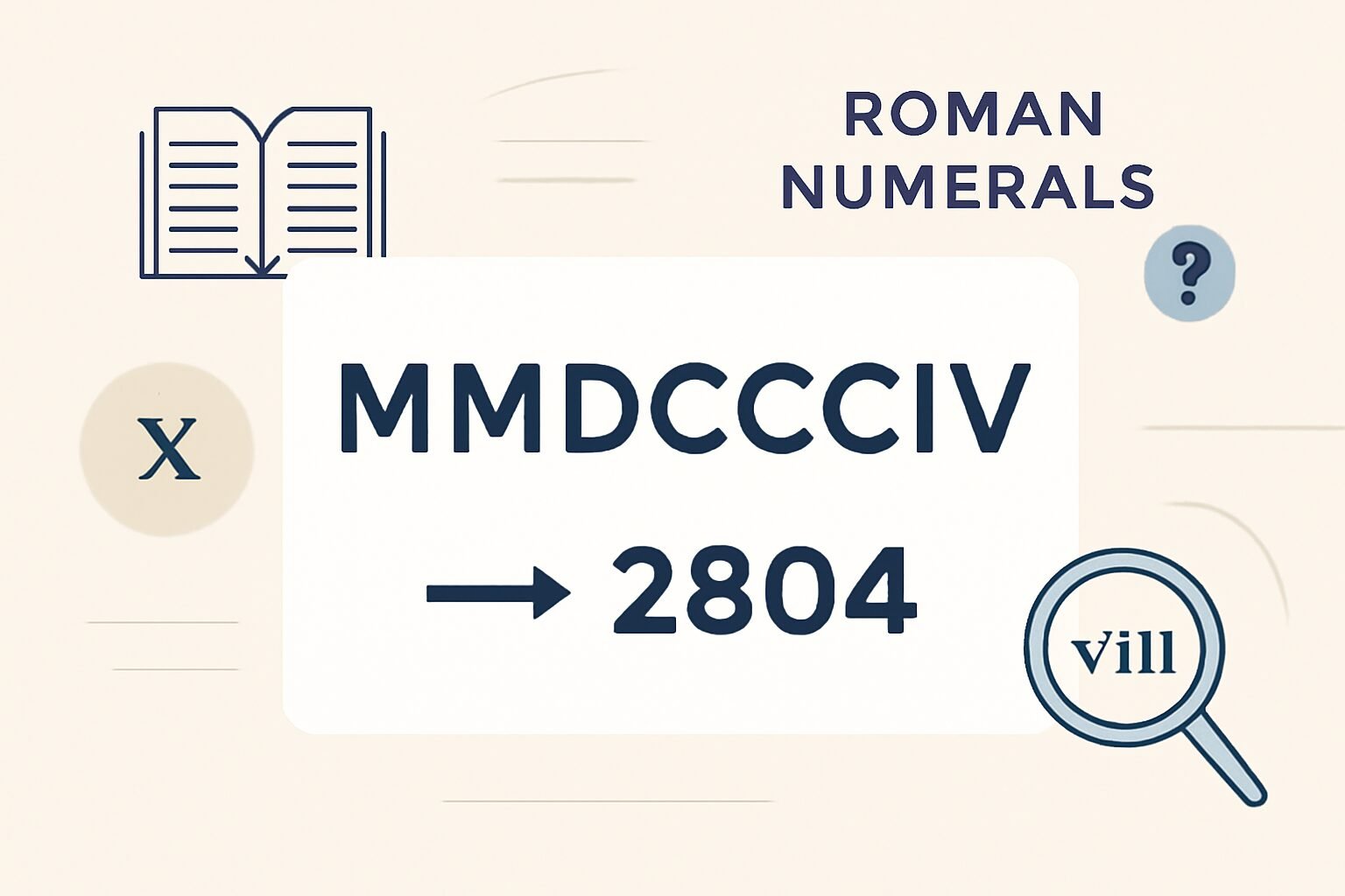 Roman Numerals: 2804