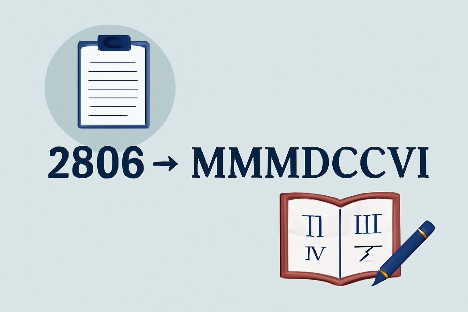Roman Numerals: 2806