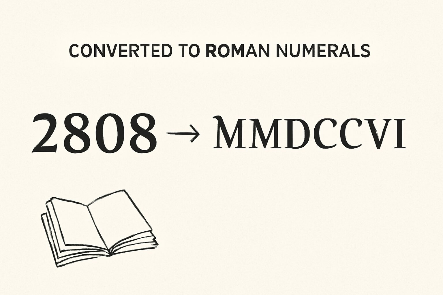 Roman Numerals: 2808