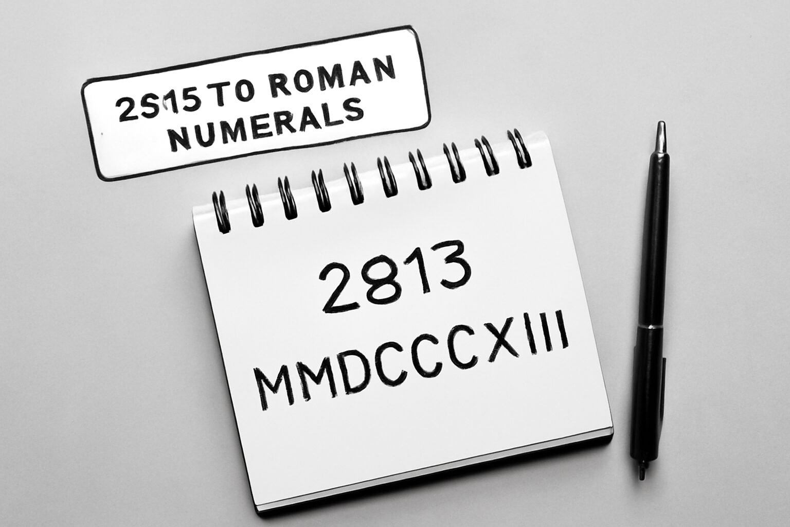 Roman Numerals: 2813