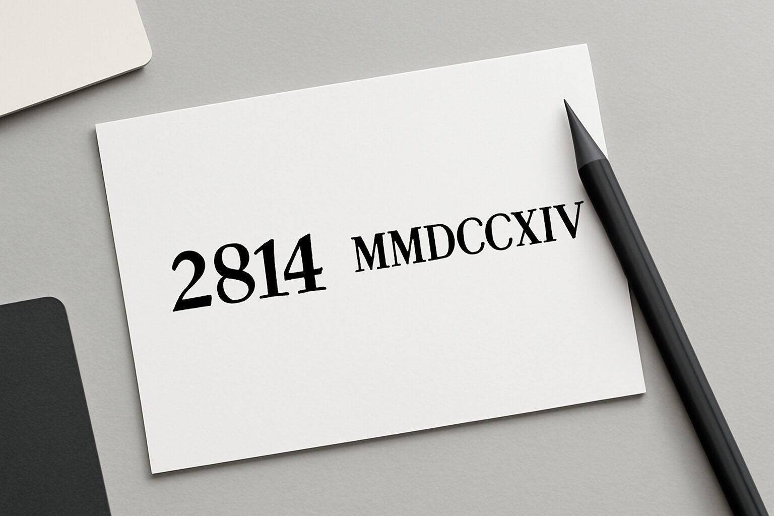 Roman Numerals: 2814