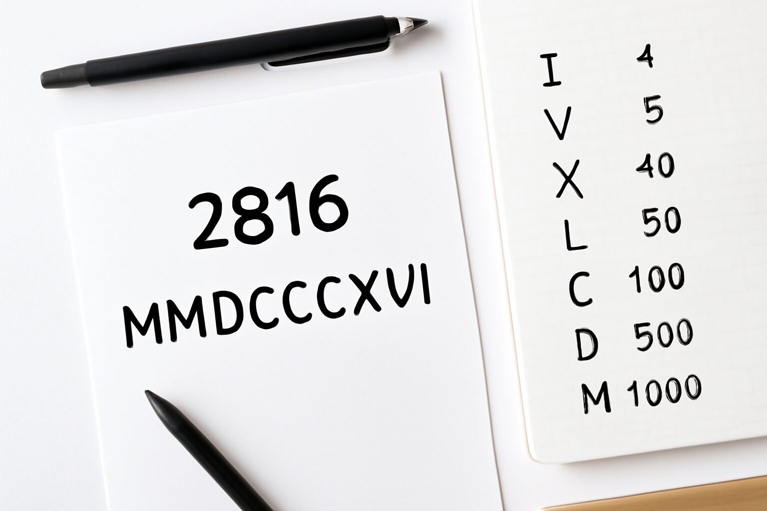 Roman Numerals: 2816
