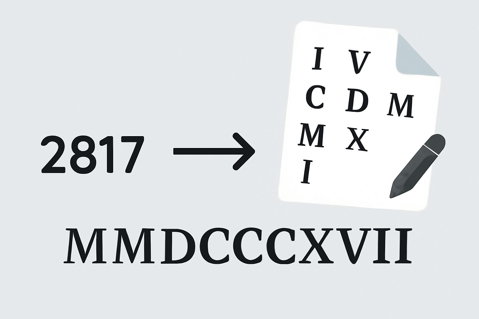 Roman Numerals: 2817