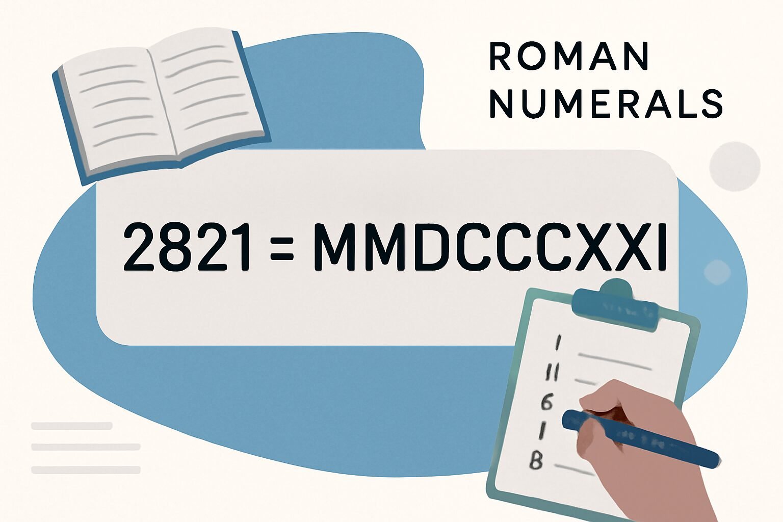 Roman Numerals: 2821