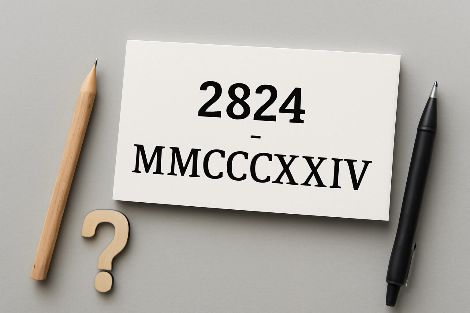 Roman Numerals: 2824