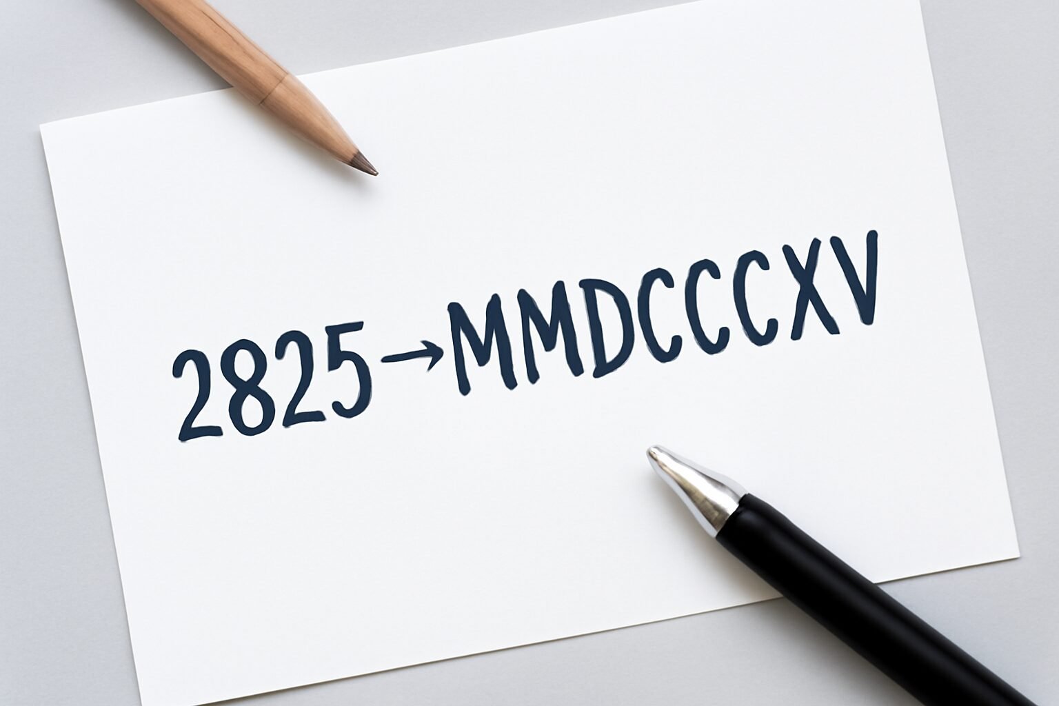 Roman Numerals: 2825
