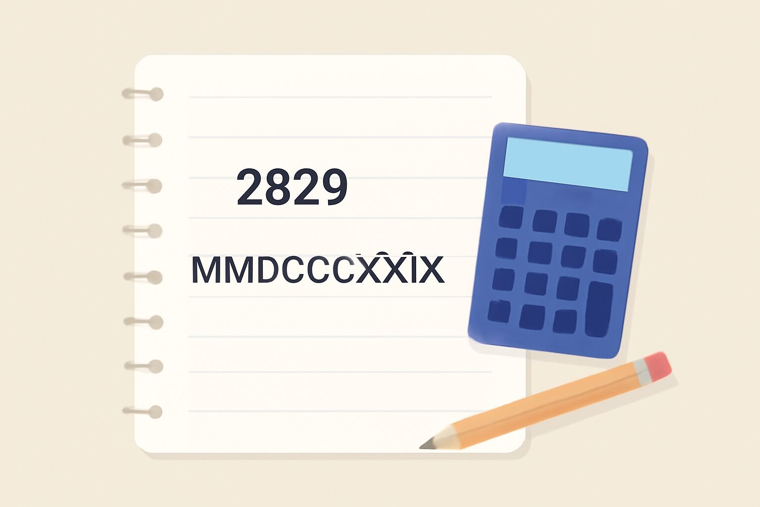 Roman Numerals: 2829