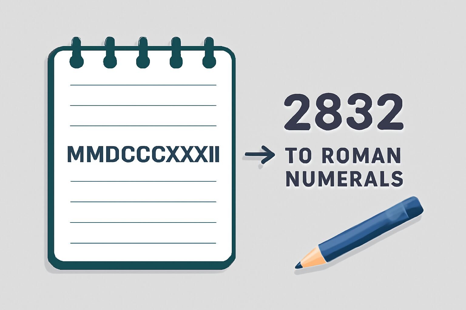 Roman Numerals: 2832