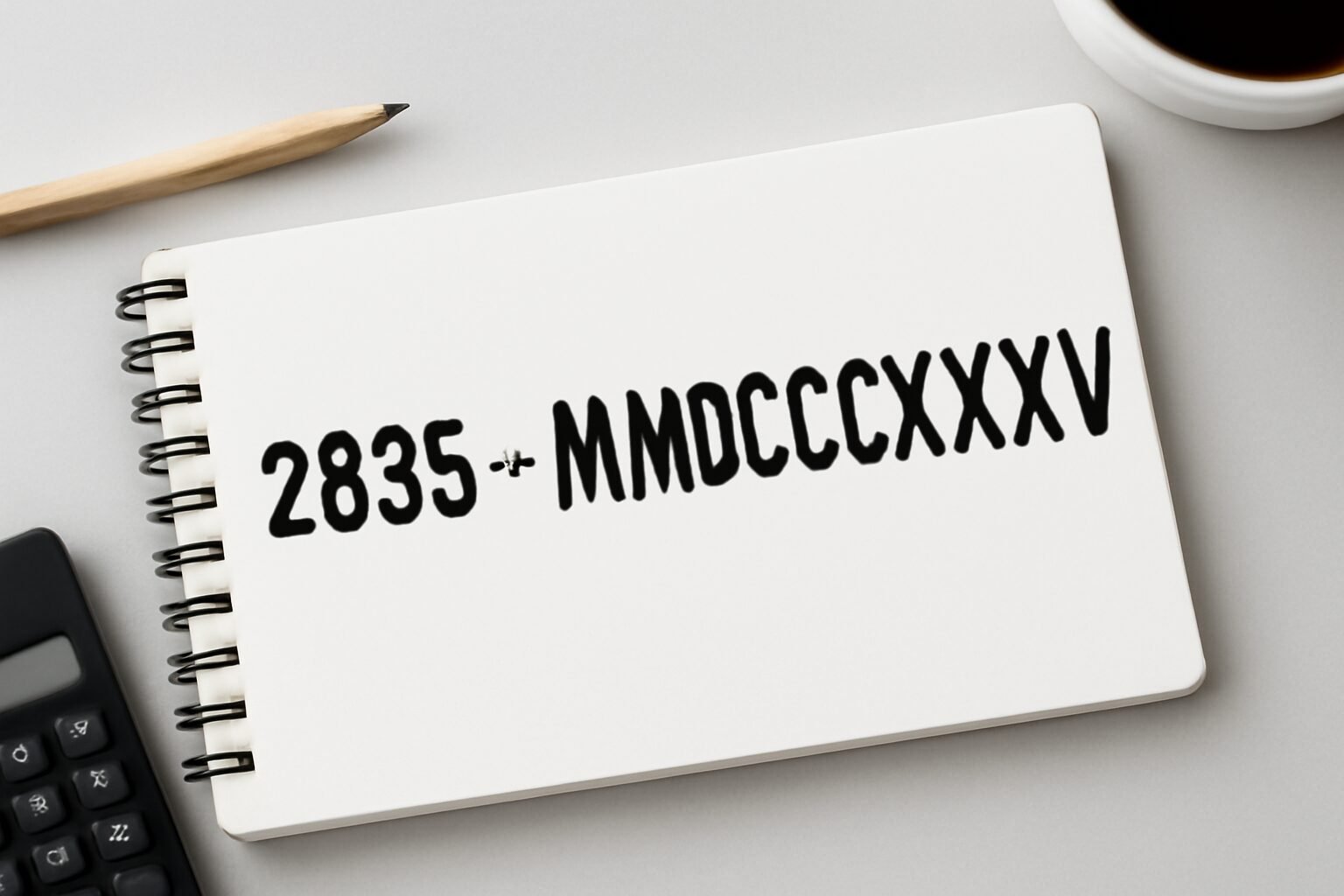 Roman Numerals: 2835