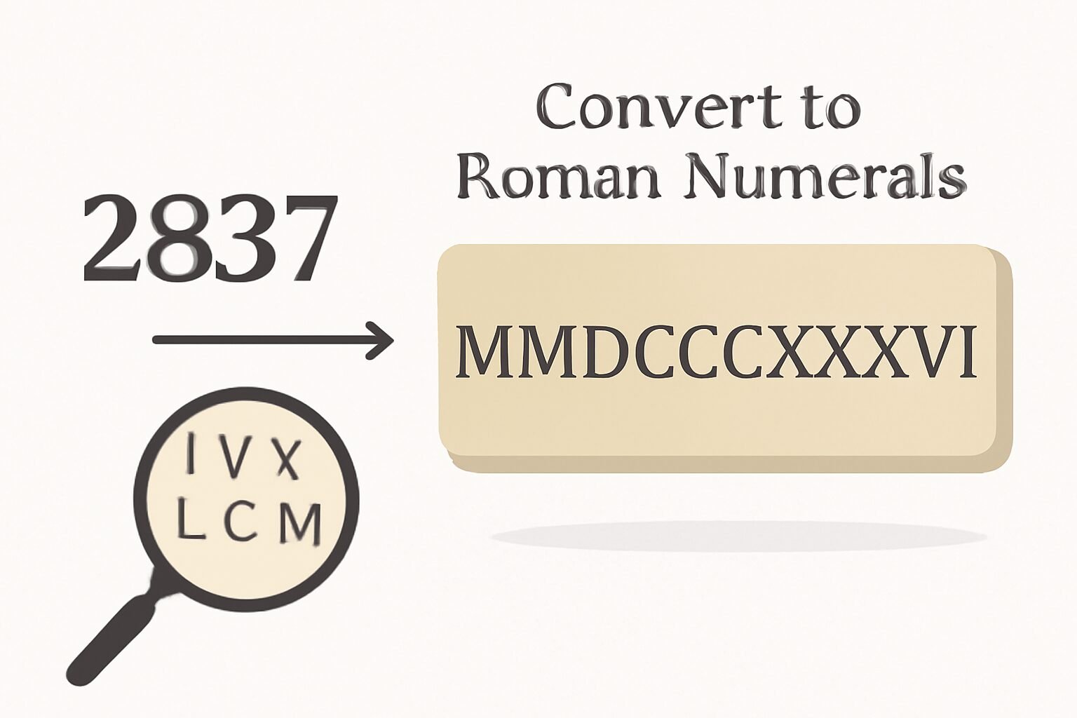 Roman Numerals: 2837
