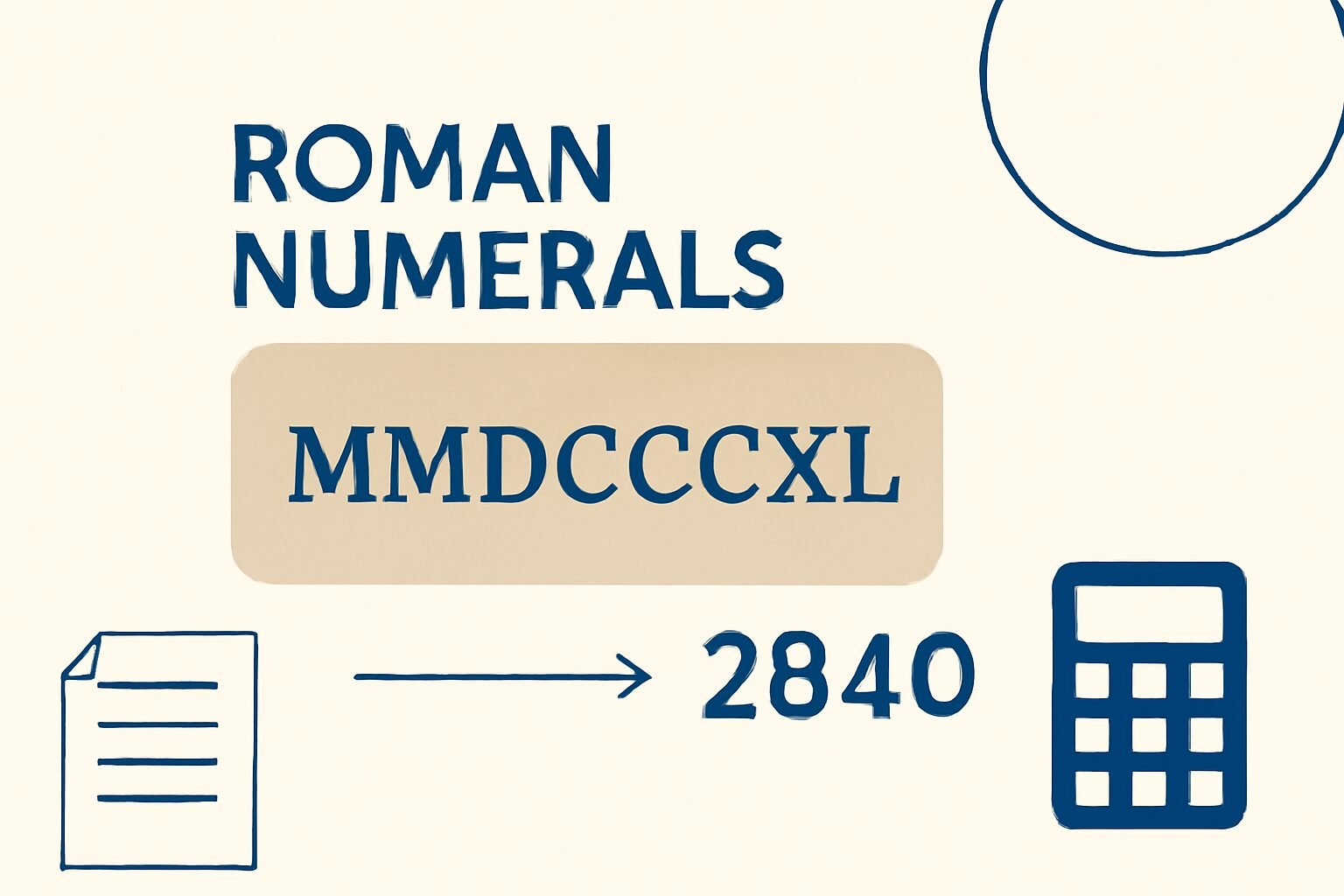 Roman Numerals: 2840