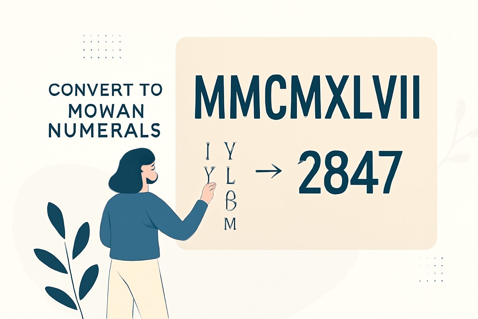 Roman Numerals: 2847