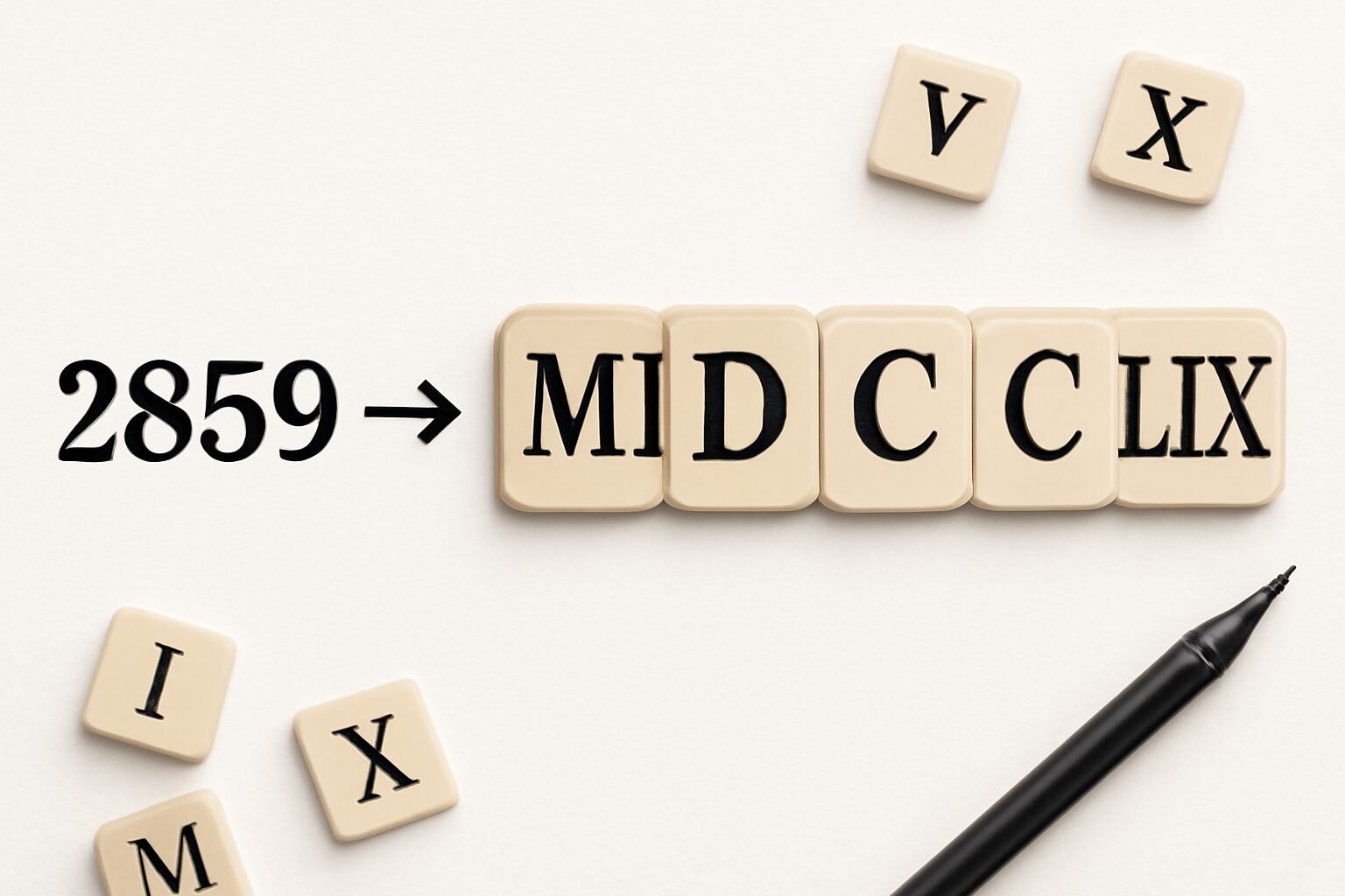Roman Numerals: 2859