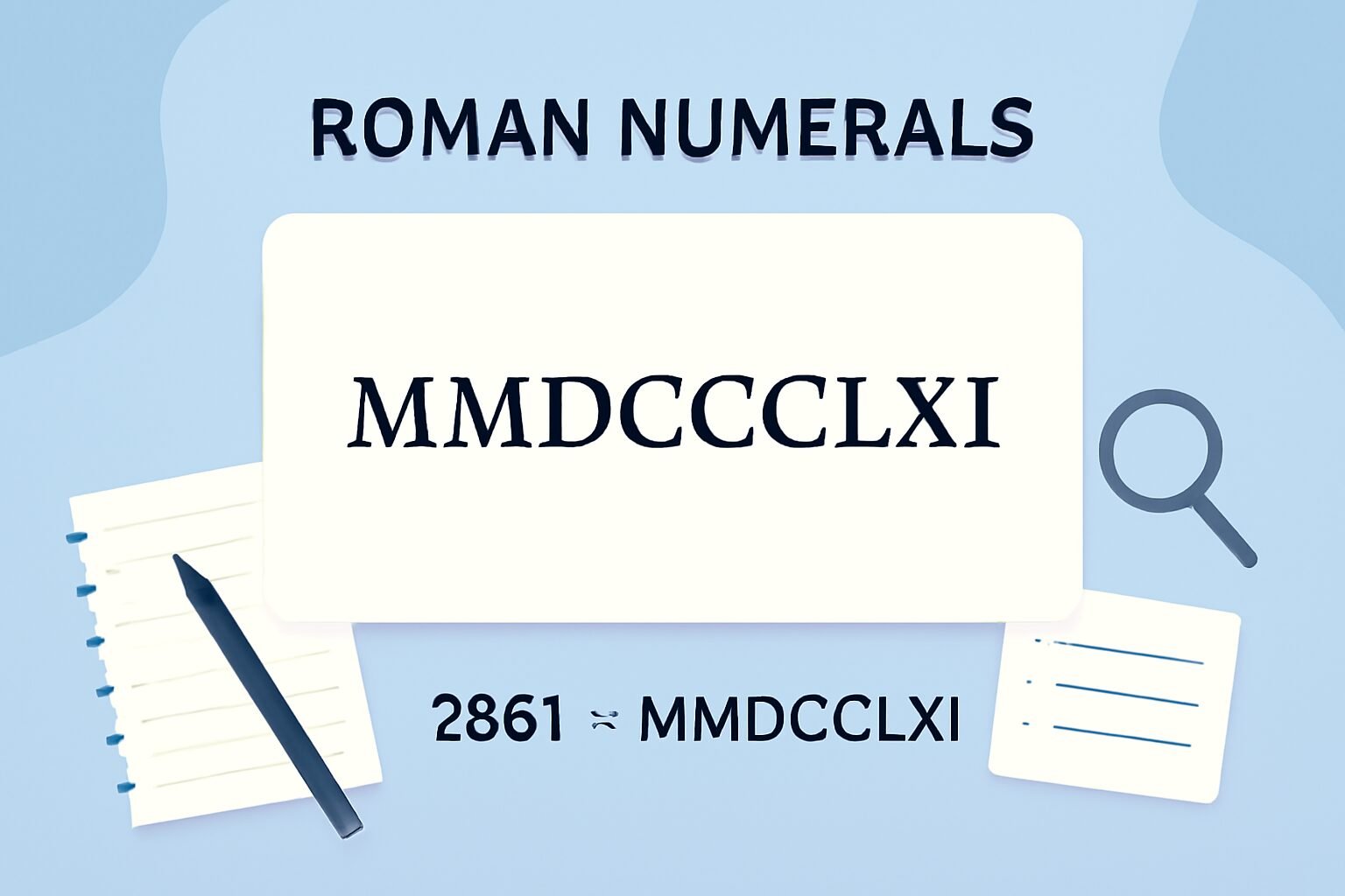 Roman Numerals: 2861