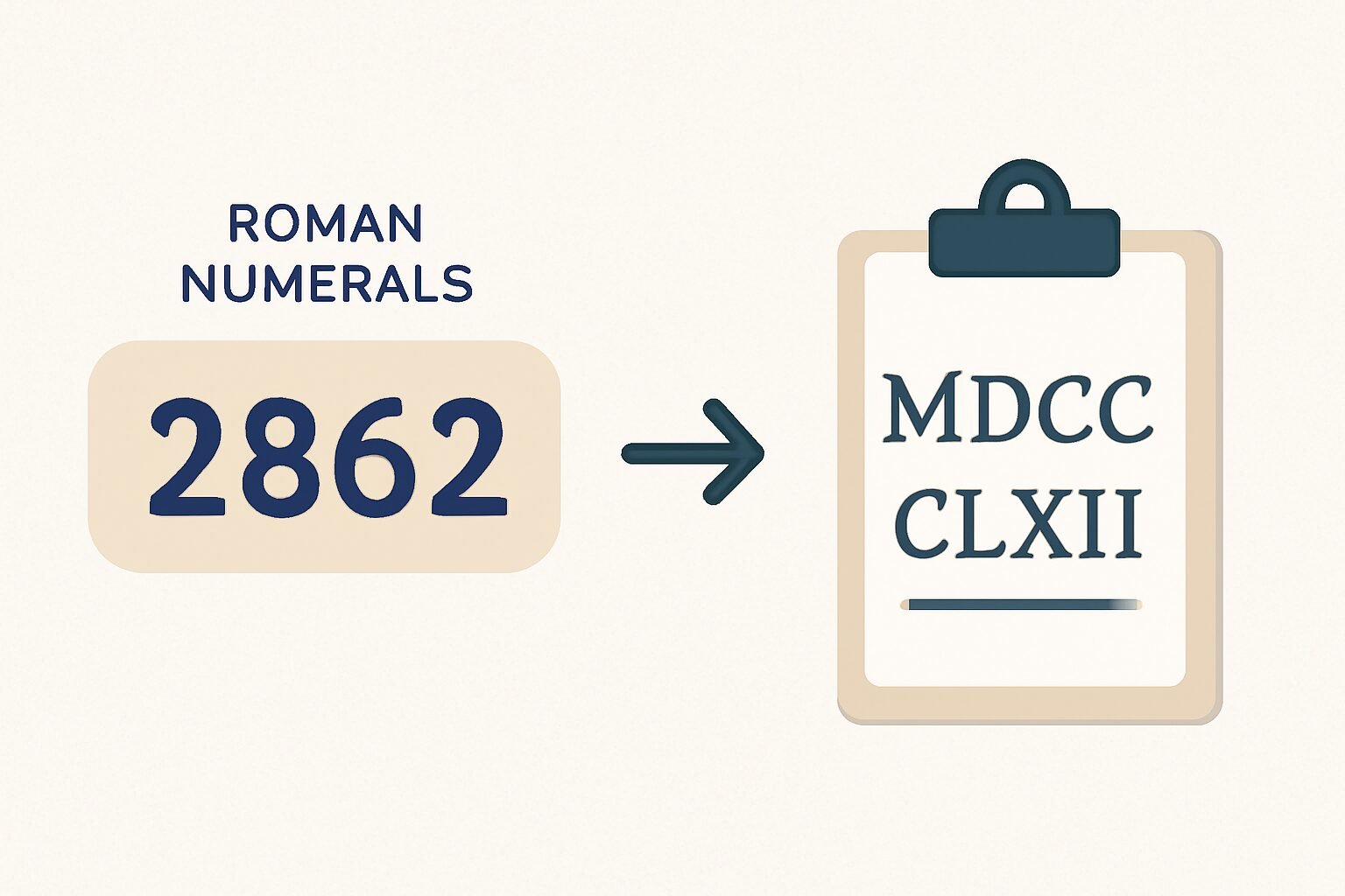 Roman Numerals: 2862