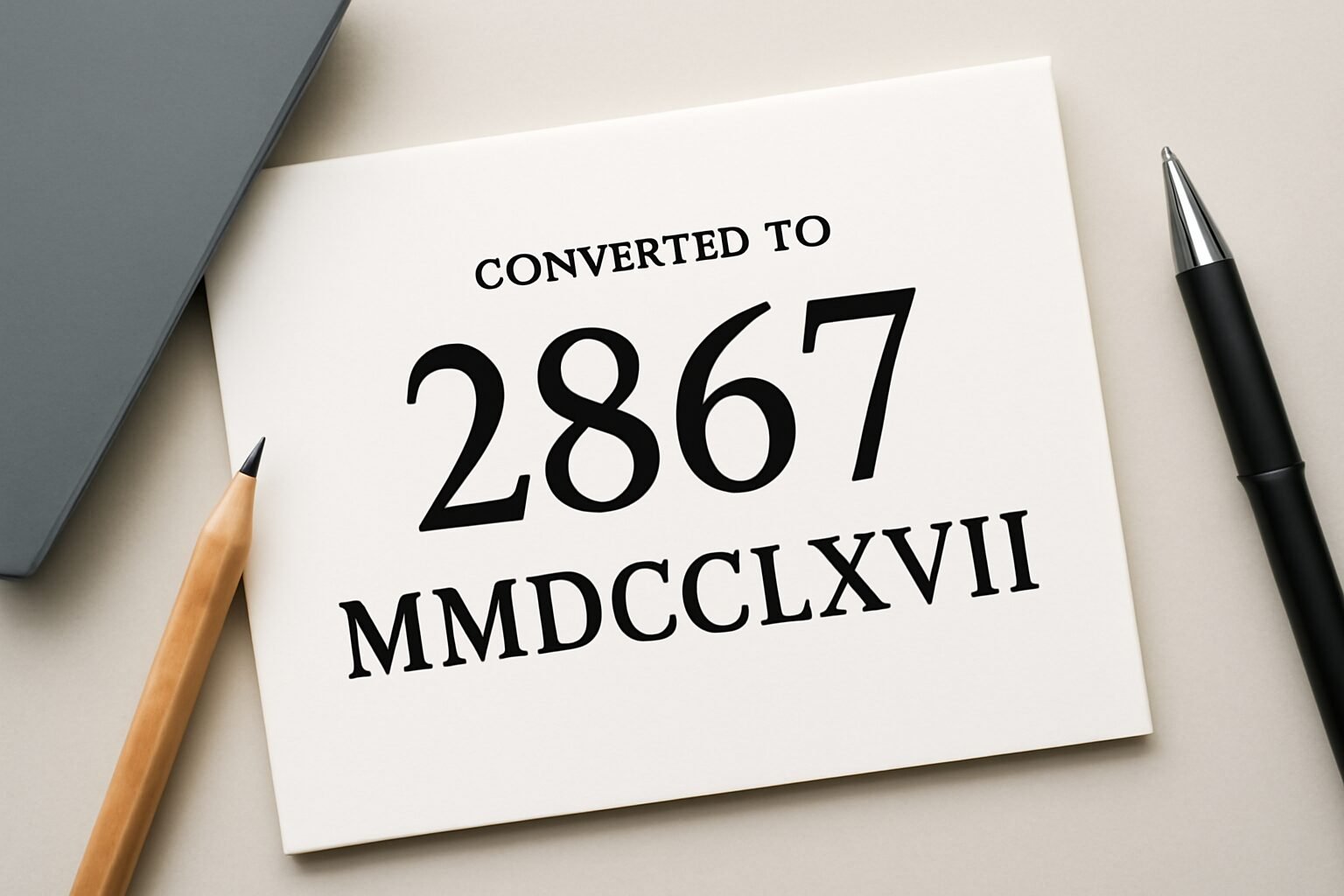 Roman Numerals: 2867