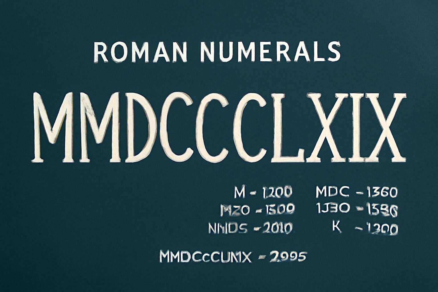 Roman Numerals: 2869