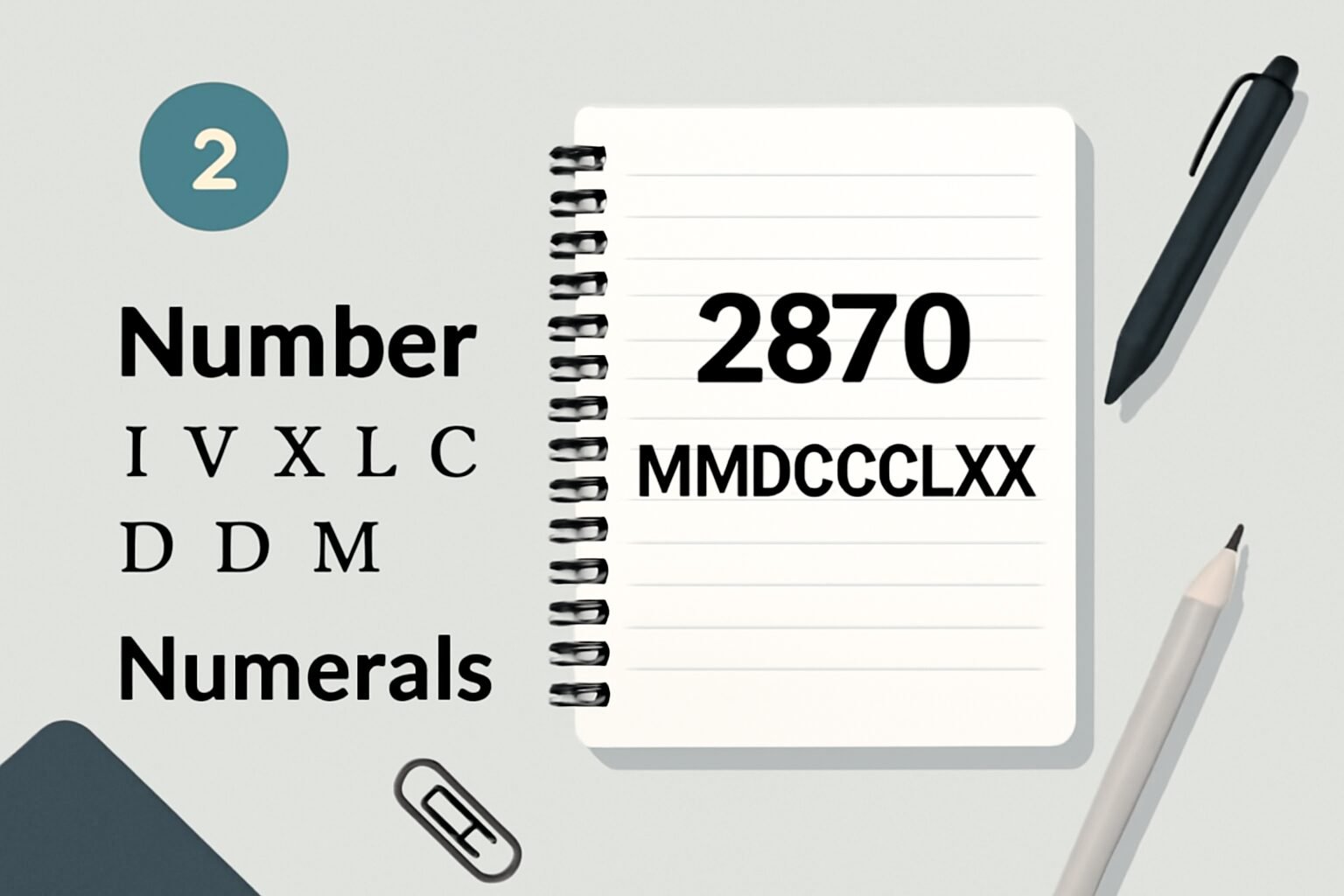 Roman Numerals: 2870