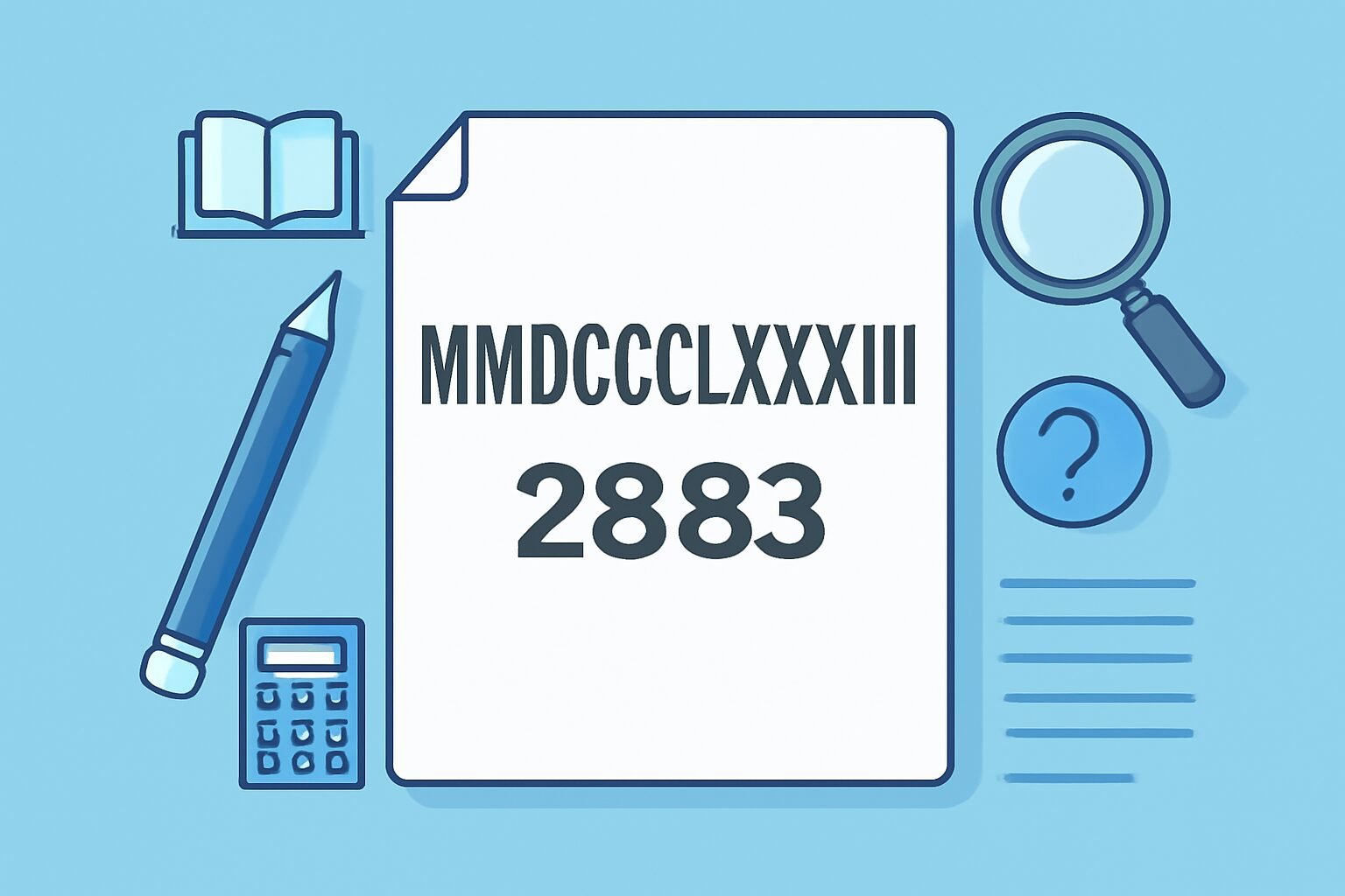 Roman Numerals: 2883