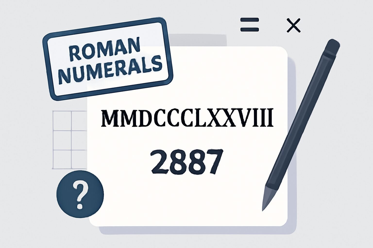 Roman Numerals: 2887