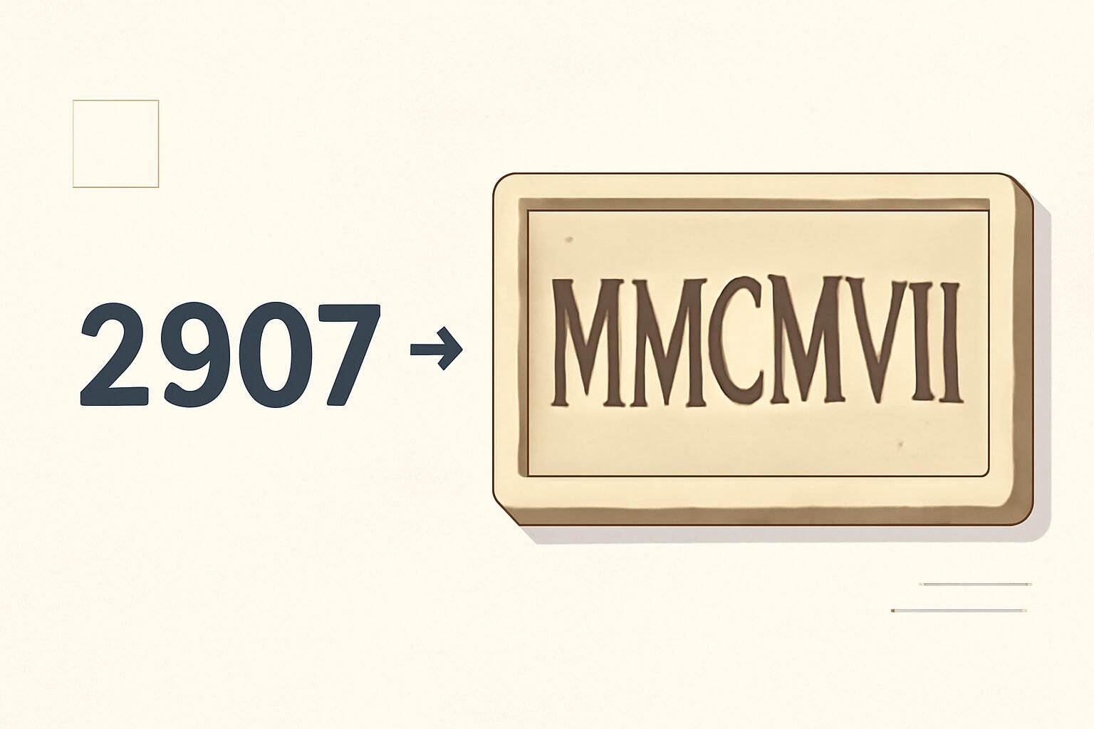 Roman Numerals: 2907