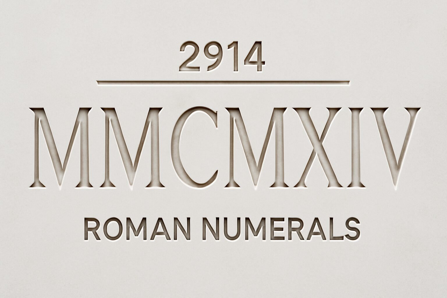 Roman Numerals: 2914