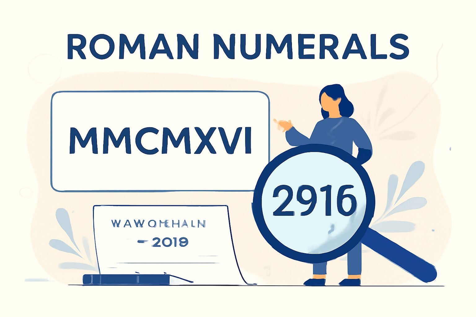 Roman Numerals: 2916