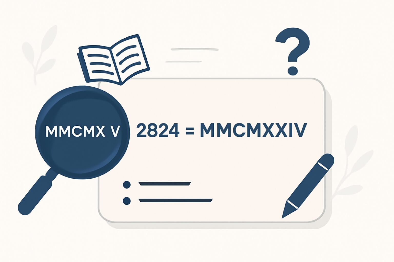 Roman Numerals: 2924