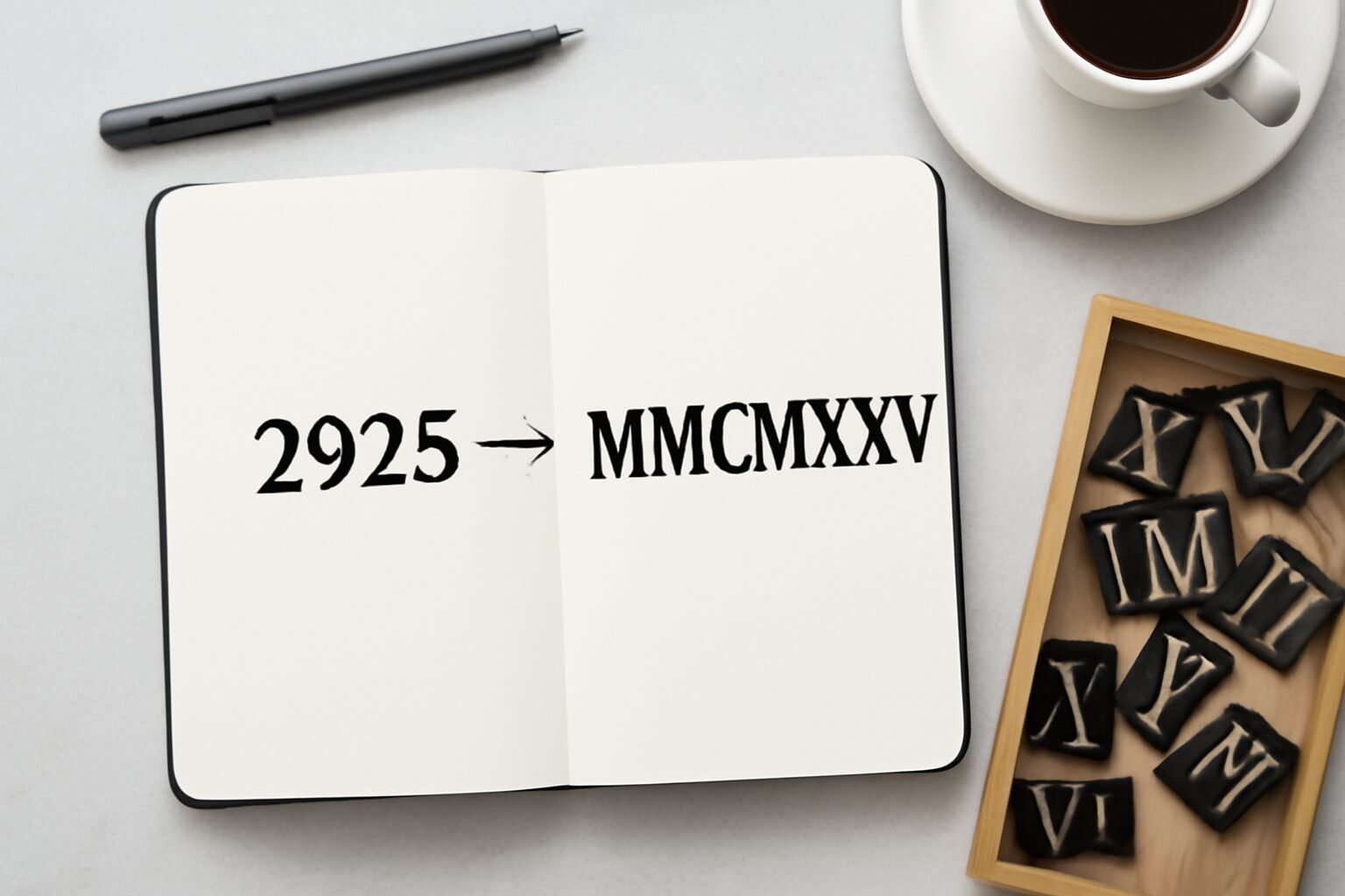 Roman Numerals: 2925