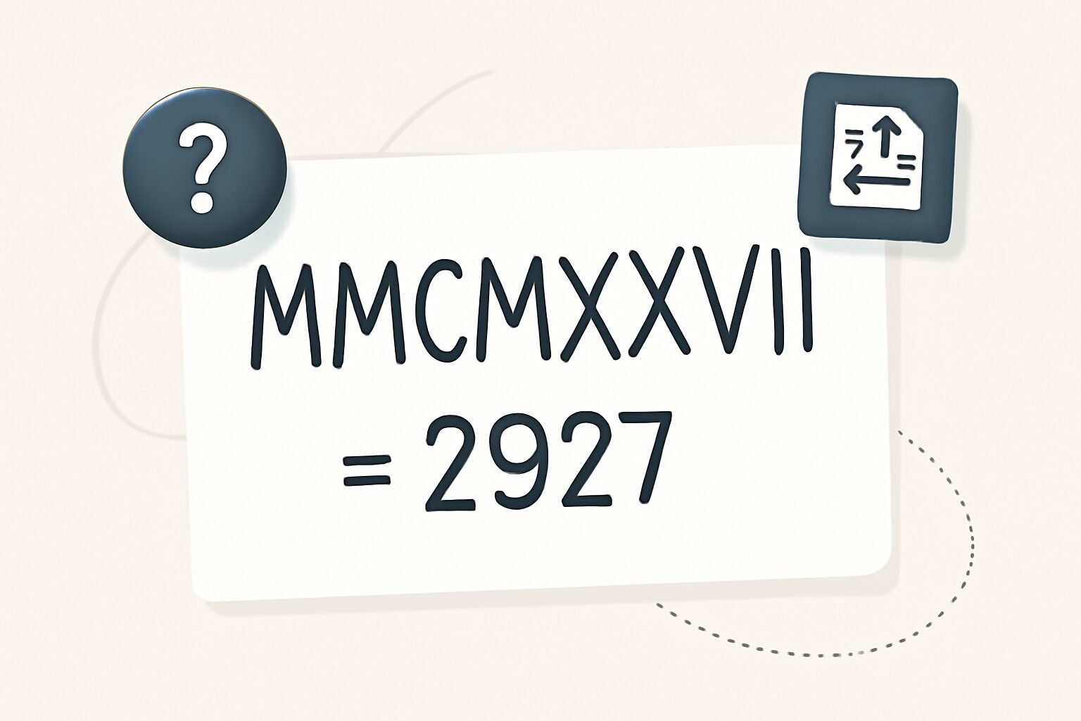 Roman Numerals: 2927