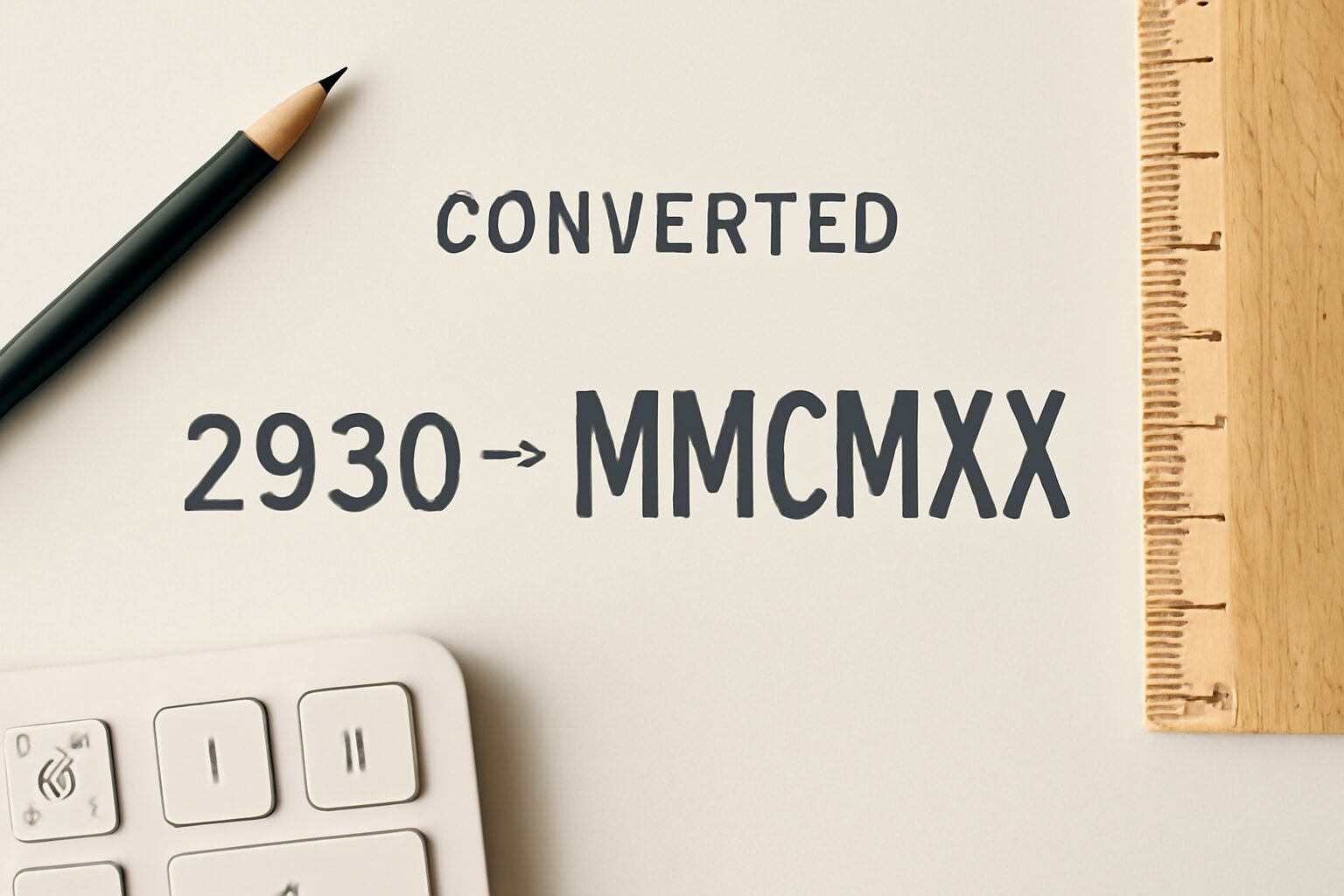 Roman Numerals: 2930