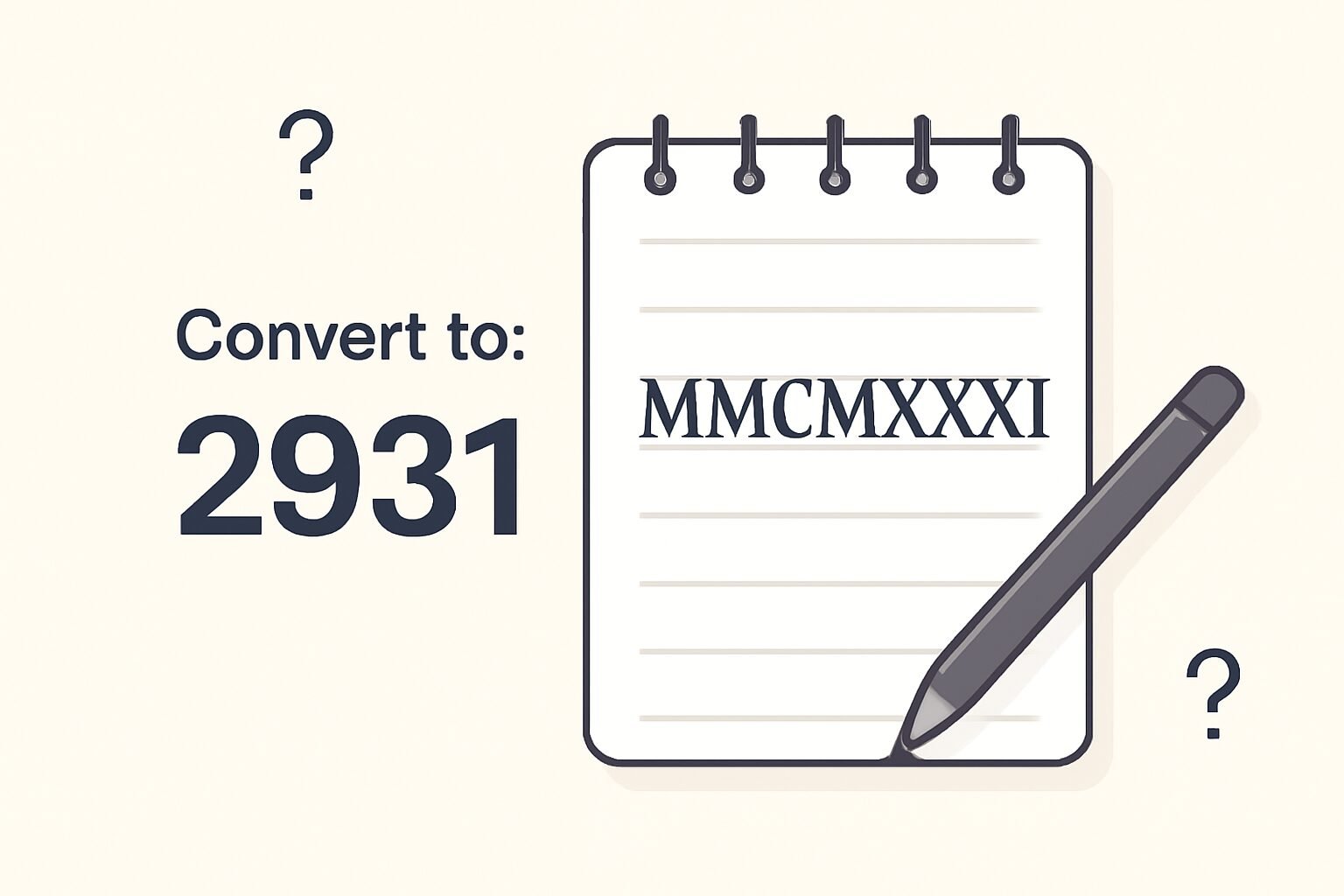 Roman Numerals: 2931