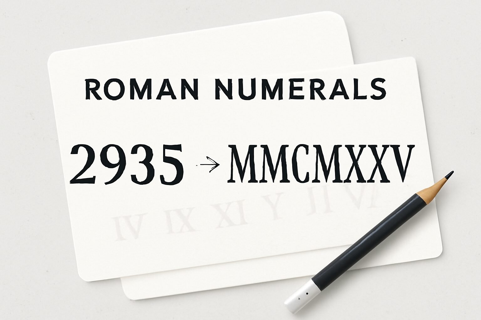Roman Numerals: 2935
