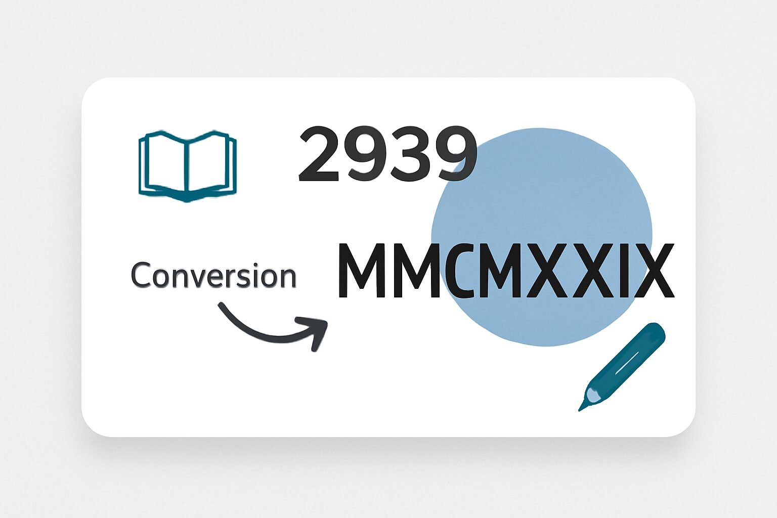 Roman Numerals: 2939
