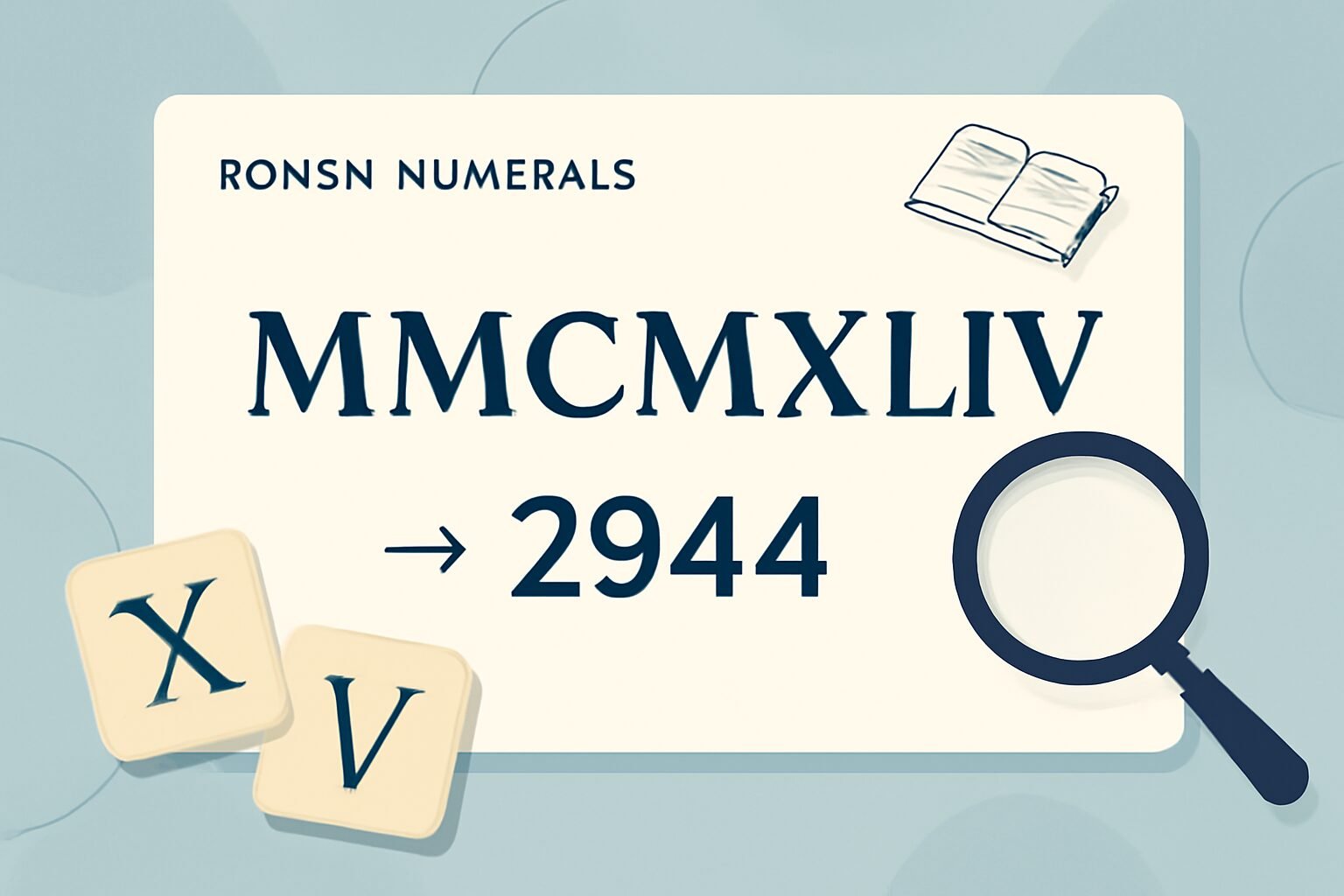 Roman Numerals: 2944