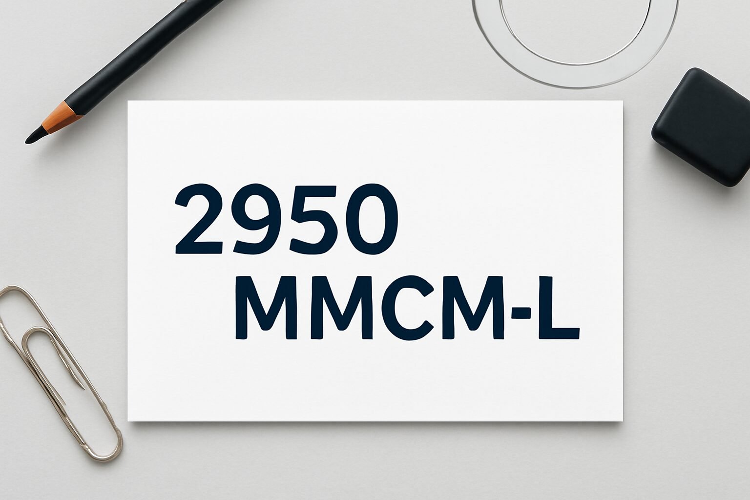 Roman Numerals: 2950