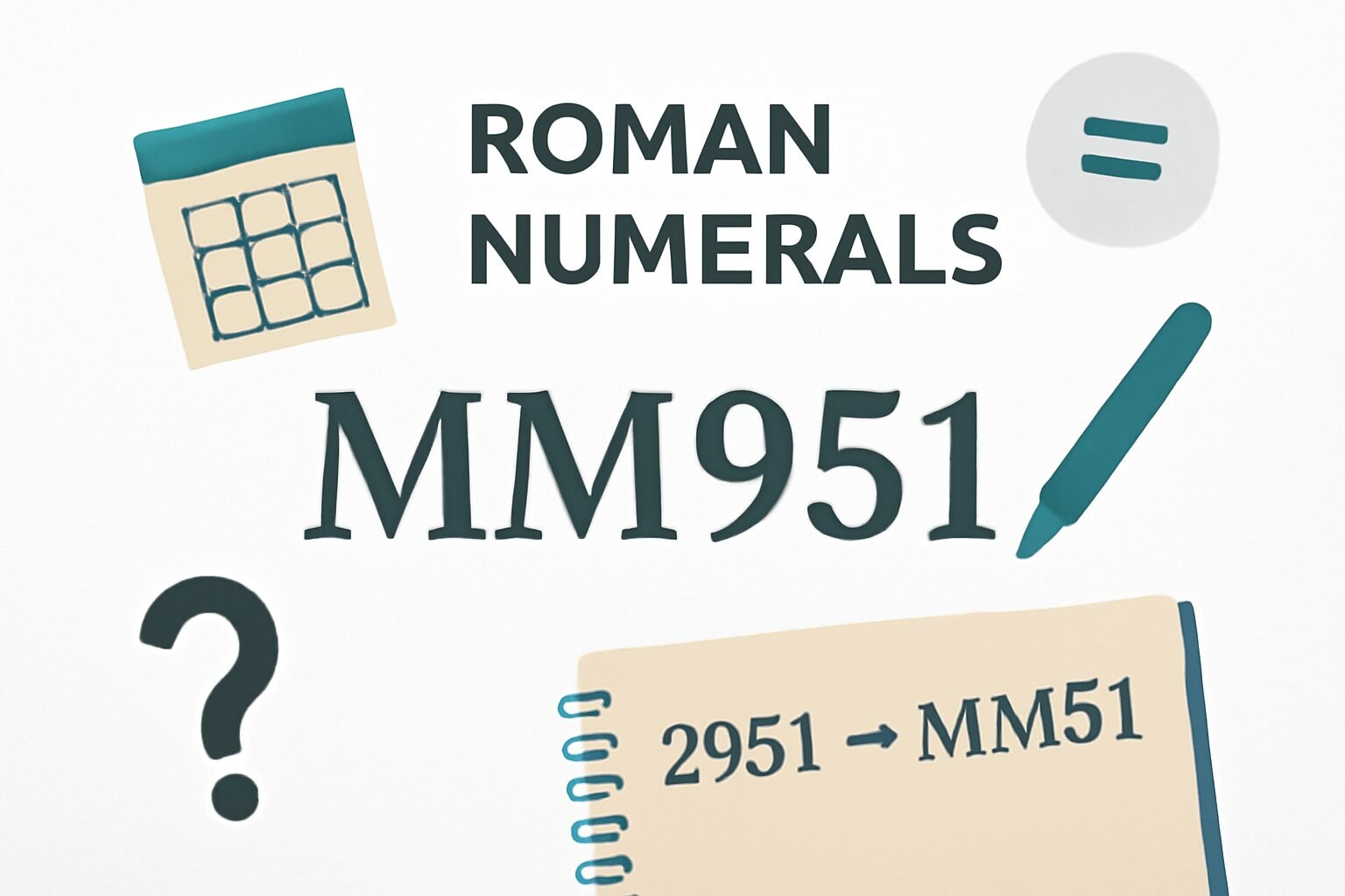 Roman Numerals: 2951