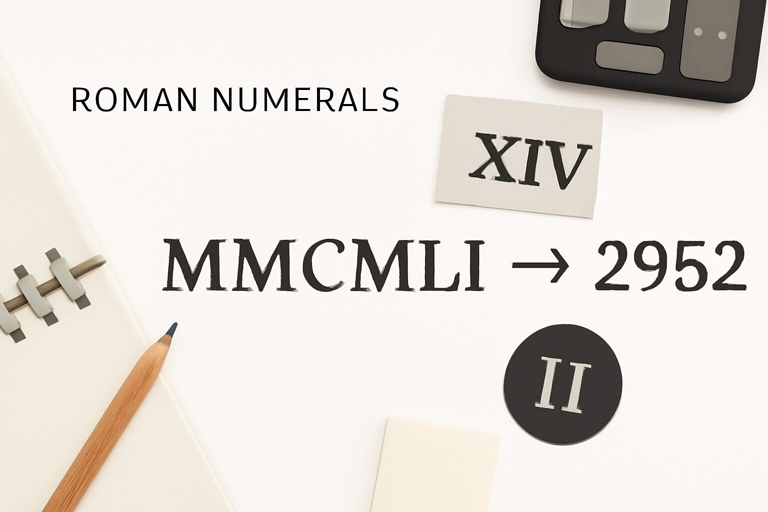 Roman Numerals: 2952