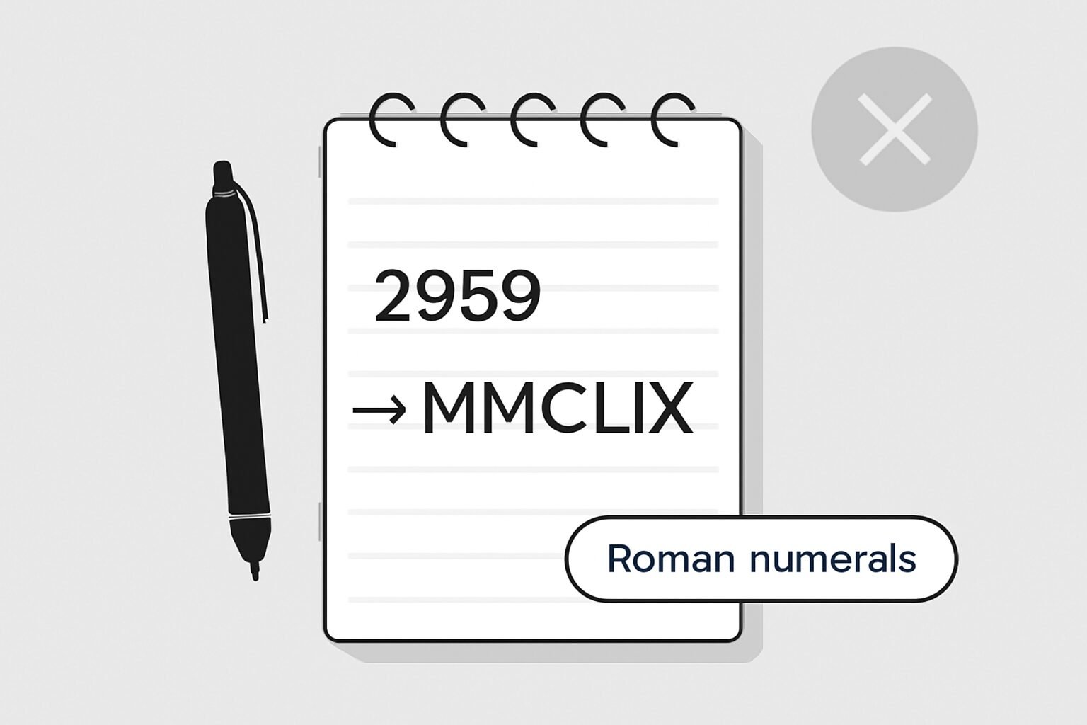 Roman Numerals: 2959