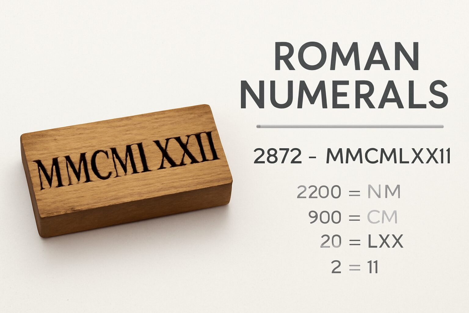 Roman Numerals: 2972