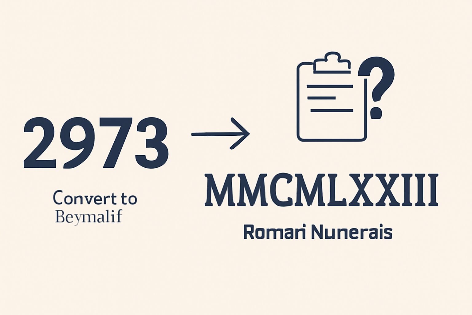 Roman Numerals: 2973