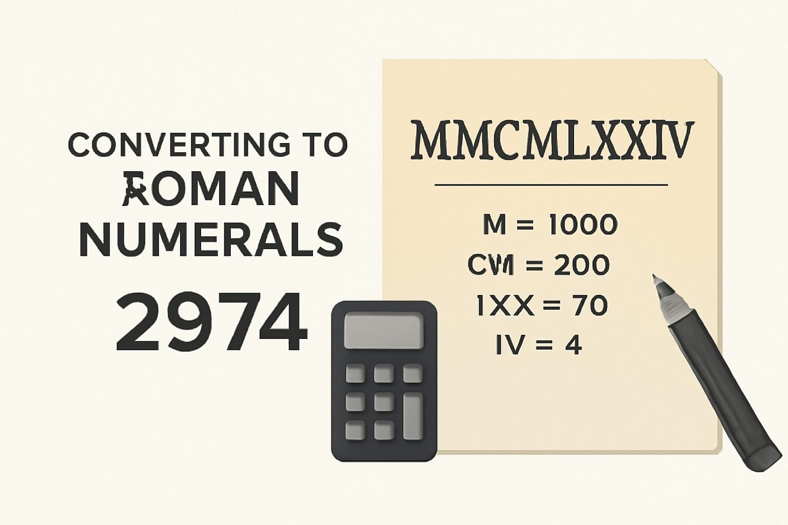 Roman Numerals: 2974