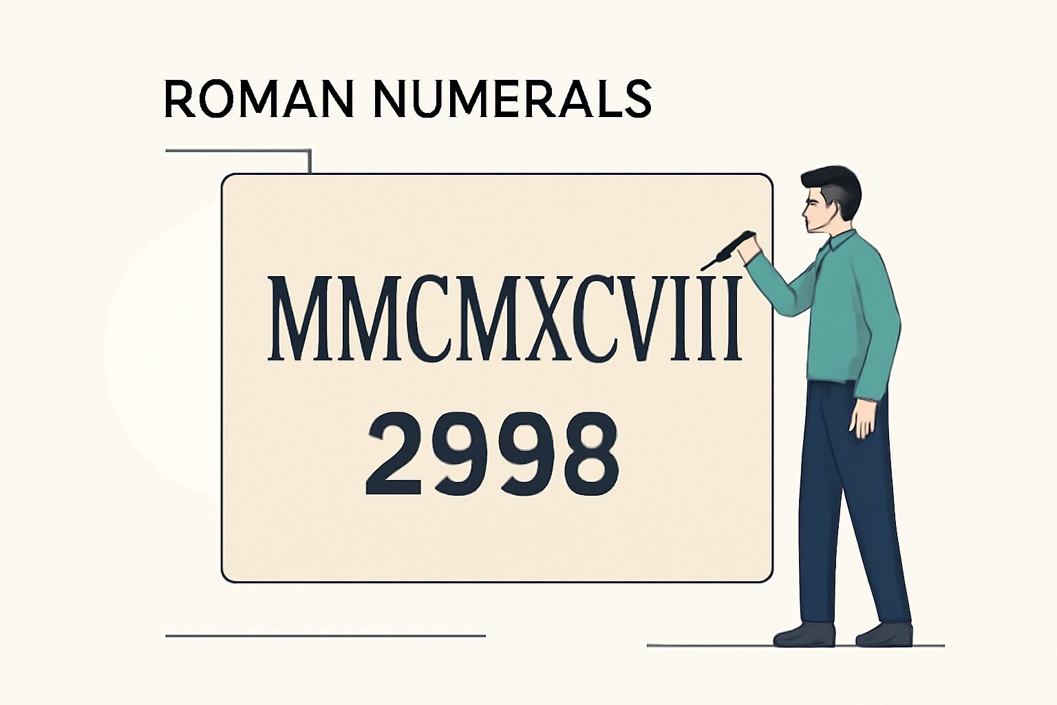 Roman Numerals: 2998