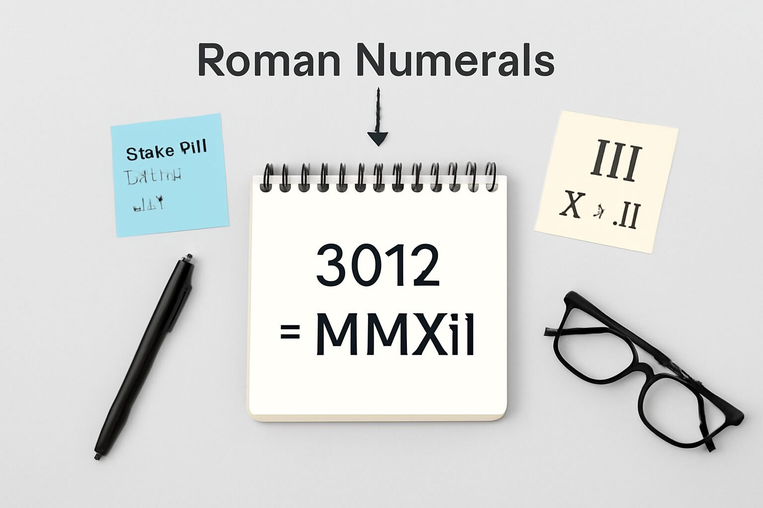 Roman Numerals: 3012