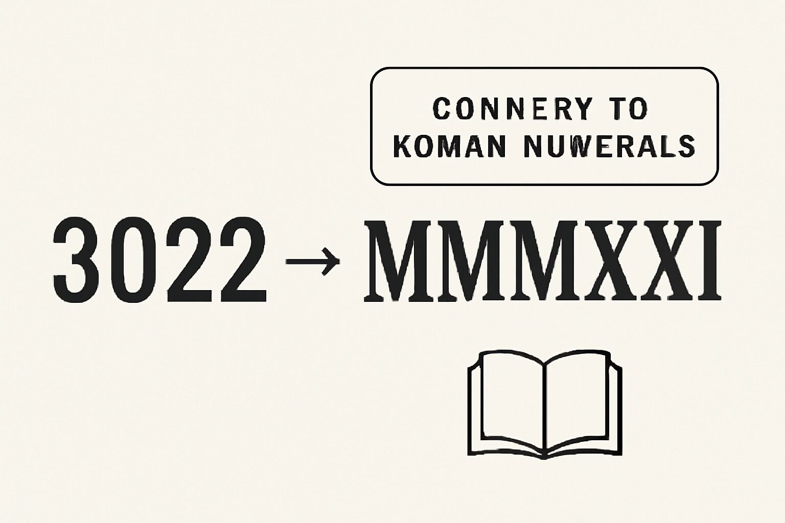 Roman Numerals: 3022