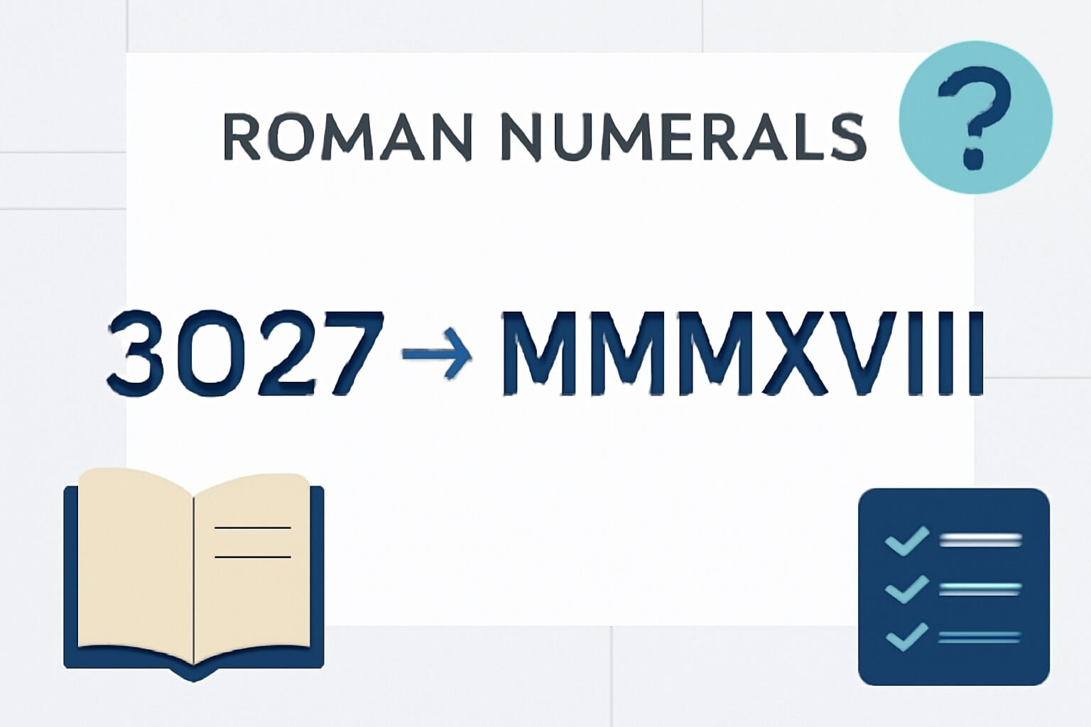 Roman Numerals: 3027