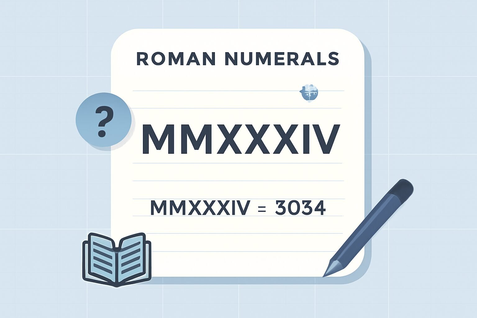 Roman Numerals: 3034