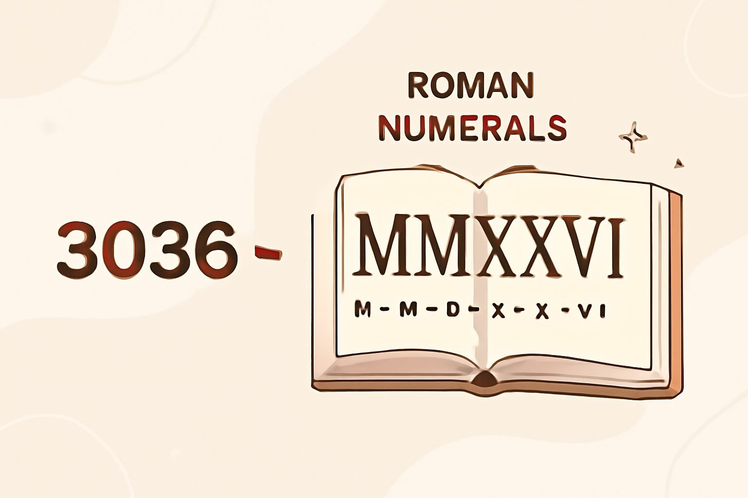 Roman Numerals: 3036