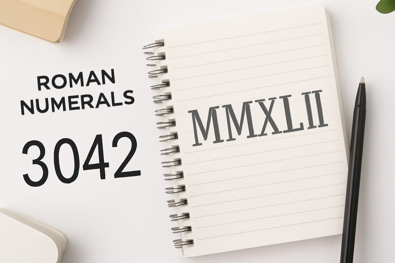 Roman Numerals: 3042