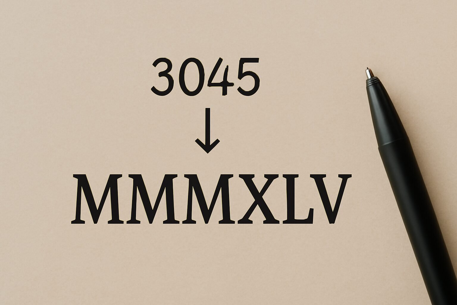 Roman Numerals: 3045